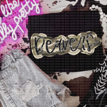 Load image into Gallery viewer, Camo Faux Applique Teams DROPDOWN TRANSFER ECHT JUNE