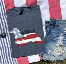 Load image into Gallery viewer, Patriotic Dog Designs Black Text SWD MAY DROPDOWN TRANSFER