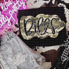 Load image into Gallery viewer, Camo Faux Applique Teams DROPDOWN TRANSFER ECHT JUNE