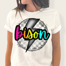 Load image into Gallery viewer, Checkered Bolt Rainbow Mascot DROPDOWN TRANSFER