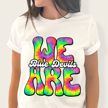 Load image into Gallery viewer, We Are Rainbow Tie Dye Mascot DROPDOWN TRANSFER