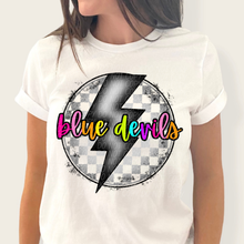 Load image into Gallery viewer, Checkered Bolt Rainbow Mascot DROPDOWN TRANSFER