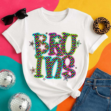 Load image into Gallery viewer, Neon Bright Checker Star Mascots Dropdown TRANSFER CSD MAY 25