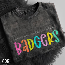 Load image into Gallery viewer, Neon Bright Line Badgers DROPDOWN TRANSFER COR