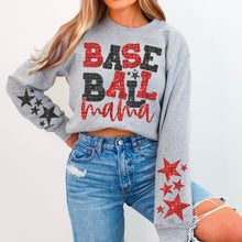 Load image into Gallery viewer, Baseball Mama Star Sleeves COLOR DROPDOWN TRANSFER