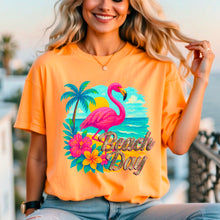 Load image into Gallery viewer, Beach Day Flamingo TRANSFER SDD MAY