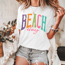 Load image into Gallery viewer, Beach Day/Please Arched Neon Distressed DROPDOWN TRANSFER SDD APR 26