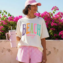 Load image into Gallery viewer, Beach Day/Please Arched Neon Distressed DROPDOWN TRANSFER SDD APR 26