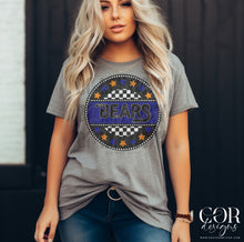 Load image into Gallery viewer, Star Checkered Circle Mascots DROPDOWN TRANSFER COR