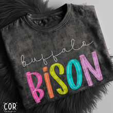 Load image into Gallery viewer, Neon Bright Line Bison DROPDOWN TRANSFER COR