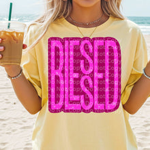 Load image into Gallery viewer, Blessed Pink Floral DROPDOWN TRANSFER IRENE MAR 26