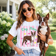Load image into Gallery viewer, Dog Mom Wavy Pink Stripes Breed DROPDOWN TRANSFER UAC 26