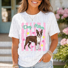 Load image into Gallery viewer, Dog Mom Wavy Pink Stripes Breed DROPDOWN TRANSFER UAC 26