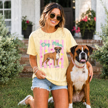 Load image into Gallery viewer, Dog Mom Wavy Pink Stripes Breed DROPDOWN TRANSFER UAC 26