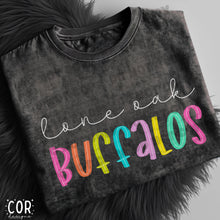 Load image into Gallery viewer, Neon Bright Line Buffalos/Buffaloes/Buffs DROPDOWN TRANSFER COR
