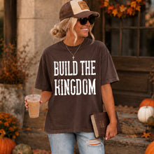 Load image into Gallery viewer, Build The Kingdom Distressed White Black DROPDOWN TRANSFER SDD JUNE 26
