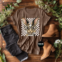 Load image into Gallery viewer, Bunny In Glasses Checker Color Option DROPDOWN TRANSFER REVEL JAN 26