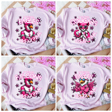 Load image into Gallery viewer, In October Mascot Wear Pink Checkered Pink DROPDOWN TRANSFER CSD 24