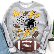 Load image into Gallery viewer, Play Ball Football Collage DROPDOWN TRANSFER BIA