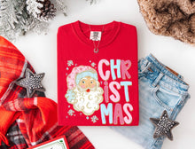 Load image into Gallery viewer, Christmas Santa Stacked With Glitter DROPDOWN TRANSFER TCC NOV 25
