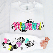 Load image into Gallery viewer, Bright Checkered States(All 50 states available) DTF TRANSFER