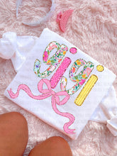 Load image into Gallery viewer, Floral Polka Gold Glitter Titles DROPDOWN TRANSFER CARTER APR 26