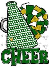 Load image into Gallery viewer, Cheer Megaphone (Add Name) Customized DTF TRANSFER