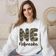 Load image into Gallery viewer, Bubble Camo Faux Embroidery States DTF TRANSFER