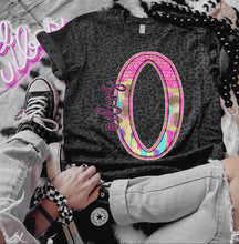 Load image into Gallery viewer, Rainbow Leopard Single Letter Mascot Dropdown TRANSFER CAP APR