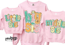 Load image into Gallery viewer, Floral Girl Family Names DROPDOWN TRANSFER PPD