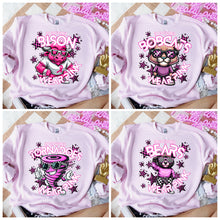 Load image into Gallery viewer, In October Mascot Wear Pink Checkered Pink DROPDOWN TRANSFER CSD 24