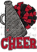 Load image into Gallery viewer, Cheer Megaphone (Add Name) Customized DTF TRANSFER