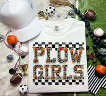 Load image into Gallery viewer, Basketball Faux Embroidery Checkered Mascots DROPDOWN TRANSFER CAP