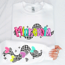 Load image into Gallery viewer, Bright Checkered States(All 50 states available) DTF TRANSFER