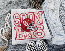 Load image into Gallery viewer, Football Team Helmet Faux Embroidery DROPDOWN TRANSFER TGG