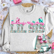 Load image into Gallery viewer, Somebody’s Very Merry Title Faux Embroidery (DROPDOWN) TRANSFER