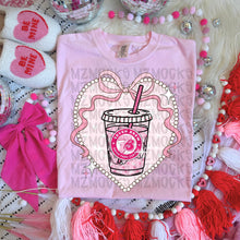 Load image into Gallery viewer, Pink Themed Heart Frame Drinks DROPDOWN TRANSFER MZM JAN 26
