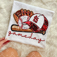 Load image into Gallery viewer, Gameday Sequin Baseball Hat Glove Teams Dropdown TRANSFER CCD INS