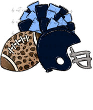 Load image into Gallery viewer, Football Pom Helmet (Add Name) Customized DTF TRANSFER