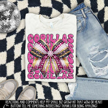 Load image into Gallery viewer, Pink Faux Rhinestone Bow Mascots Dropdown TRANSFER CAP SEPT 24