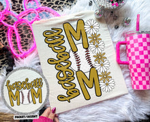 Load image into Gallery viewer, Floral Baseball Mom With Pocket DROPDOWN TRANSFER CAP MAR