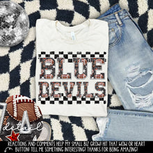 Load image into Gallery viewer, Football Faux Embroidery Checkered Mascots DROPDOWN TRANSFER CAP 24