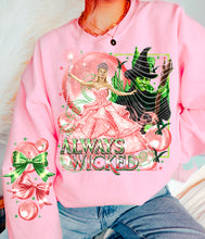 Load image into Gallery viewer, Always Wi_ked Pink Bubble Green Witch SLEEVE OPTION TRANSFER AGCM