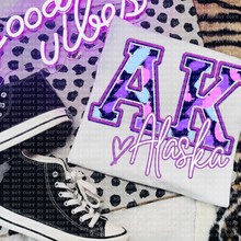 Load image into Gallery viewer, Perfectly Purple State(all 50 states available) TRANSFER ECHT MAR