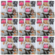 Load image into Gallery viewer, Pink Out Mascot Gold Glitter Chenille DROPDOWN TRANSFER