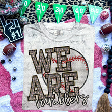 Load image into Gallery viewer, We Are Faux Embroidery Glitter Baseball Mascot TRANSFER CAP JAN