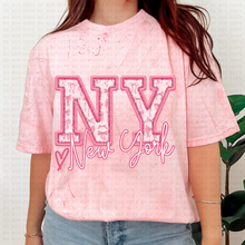 Load image into Gallery viewer, Pink Coquette Bow Heart State(all 50 states available) TRANSFER ECHT MAR