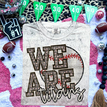 Load image into Gallery viewer, We Are Faux Embroidery Glitter Baseball Mascot TRANSFER CAP JAN