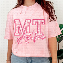 Load image into Gallery viewer, Pink Coquette Bow Heart State(all 50 states available) TRANSFER ECHT MAR