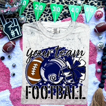 Load image into Gallery viewer, Your Team Football Customized DROPDOWN DTF TRANSFER BIA